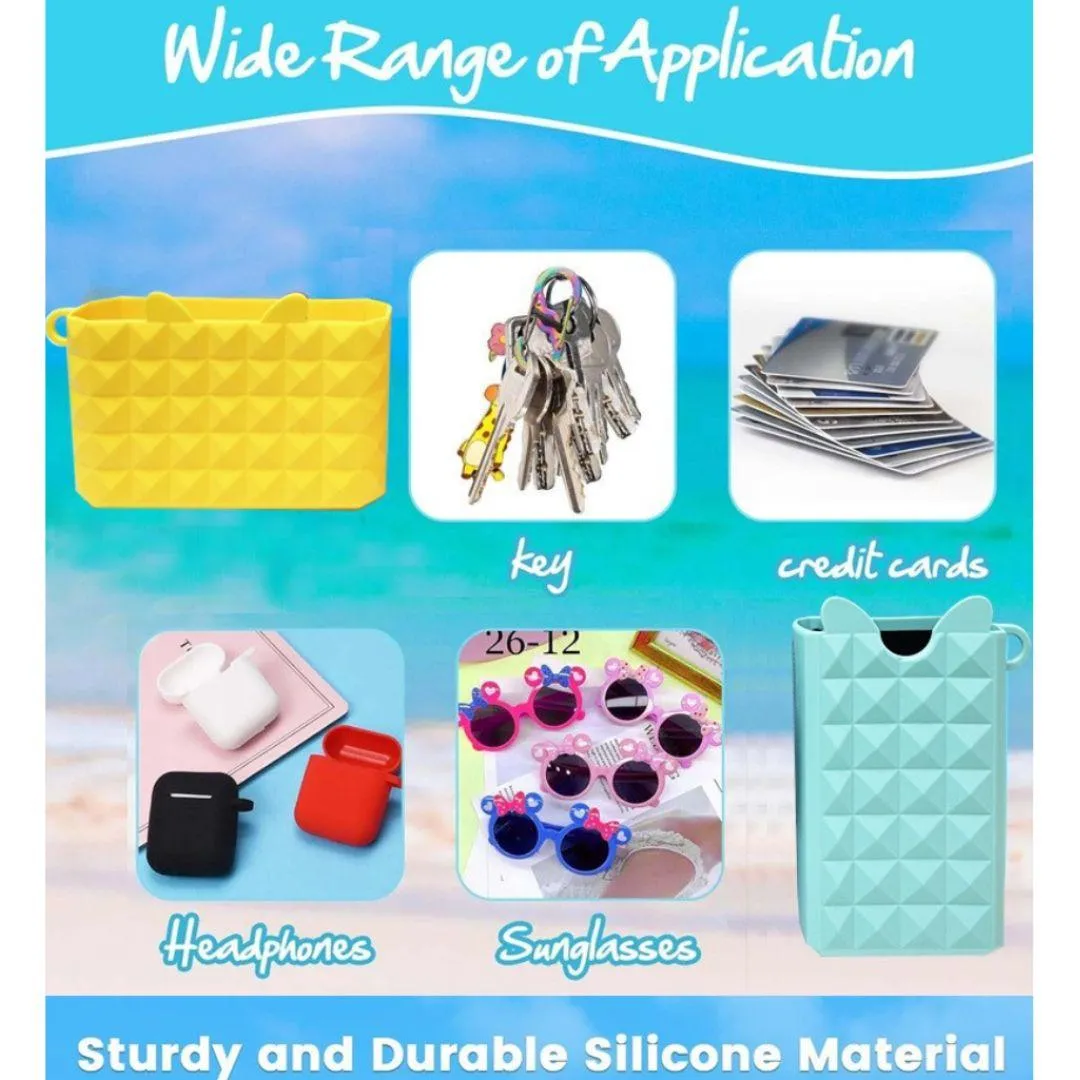 EVA Beach Bag Accessory  Silicone Essentials Pouch