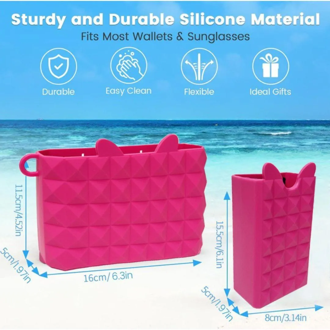 EVA Beach Bag Accessory  Silicone Essentials Pouch