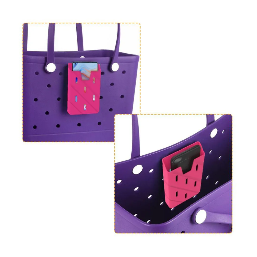 EVA Beach Bag Accessory  Silicone Phone Pouch
