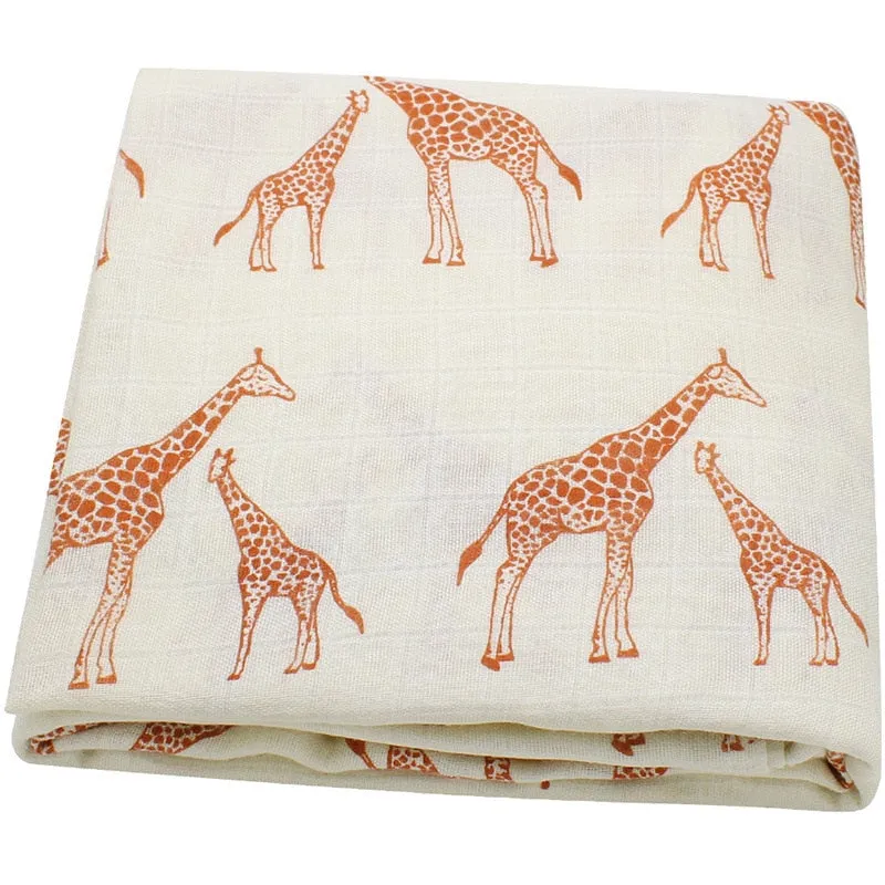 Giraffe Baby Swaddle Blankets