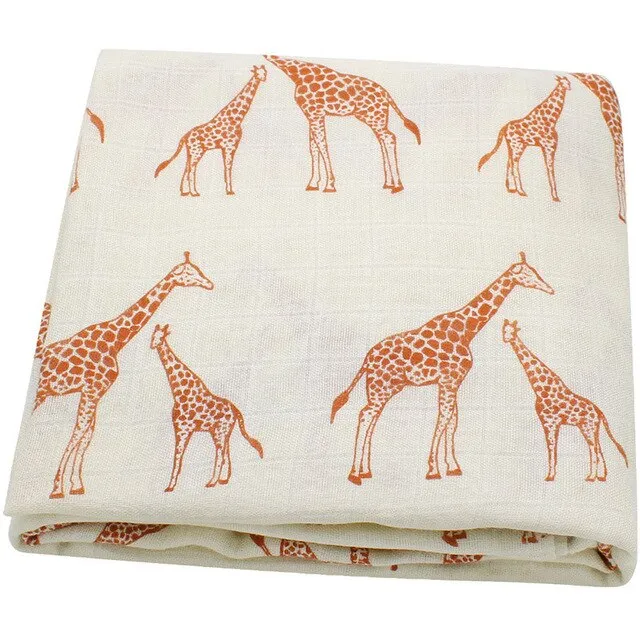Giraffe Baby Swaddle Blankets