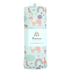 Magical Unicorns Bamboo Blanket