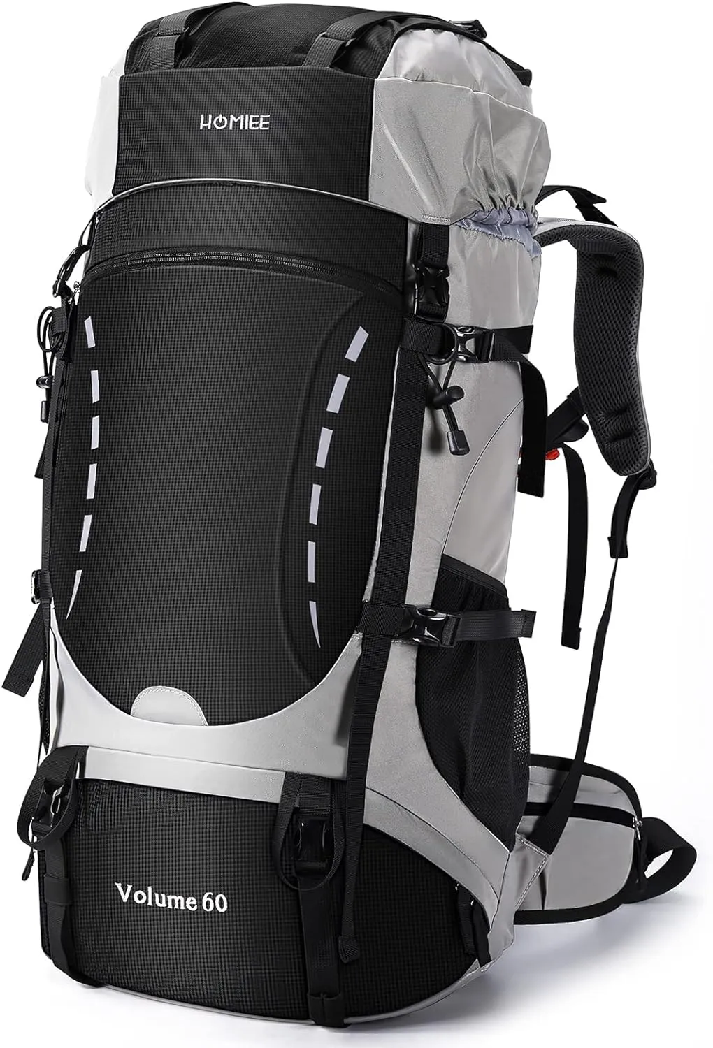 Sac  Dos Randonne 50-60L avec Housse de Pluie - Fitnessterapy