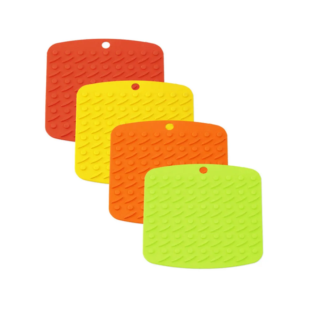 Silicone Pot Holders Non-Slip Trivet Mat Heat Resistant Oven Mitts Cooking Safe