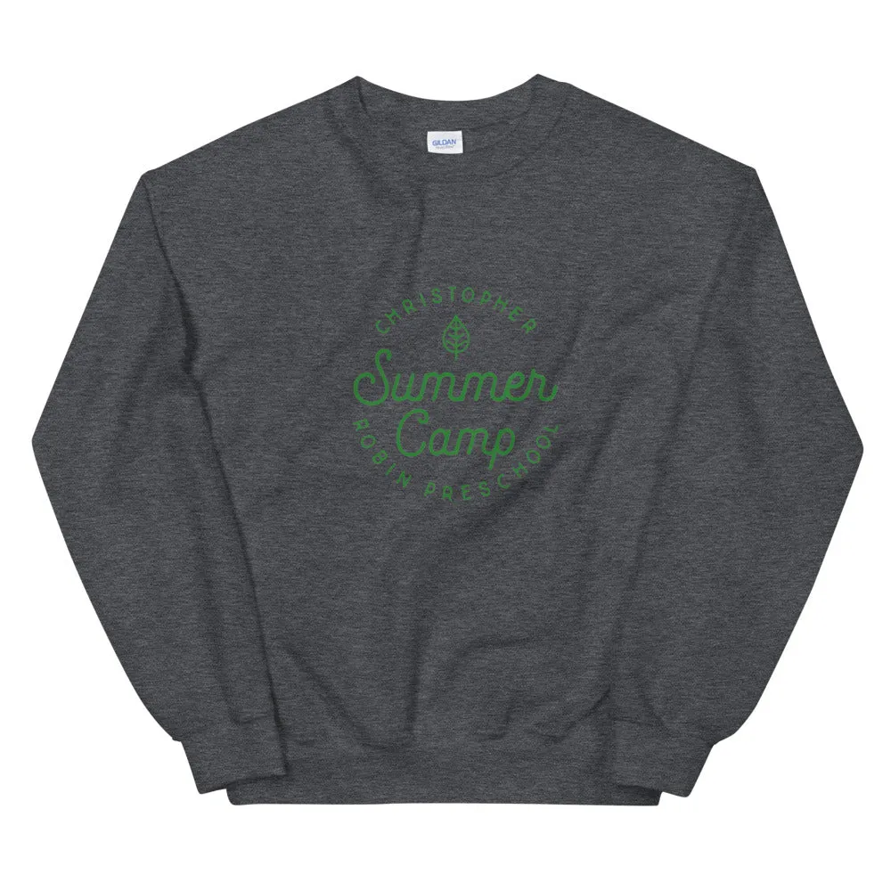 Summer Camp Unisex Sweatshirt, Green Logo