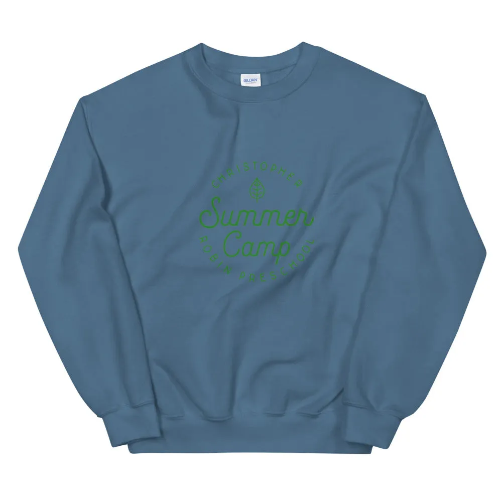 Summer Camp Unisex Sweatshirt, Green Logo