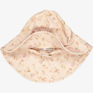 UV Sun Hat | Baby - purple poppy flowers