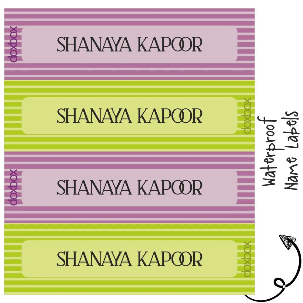 Waterproof Labels - Stripes